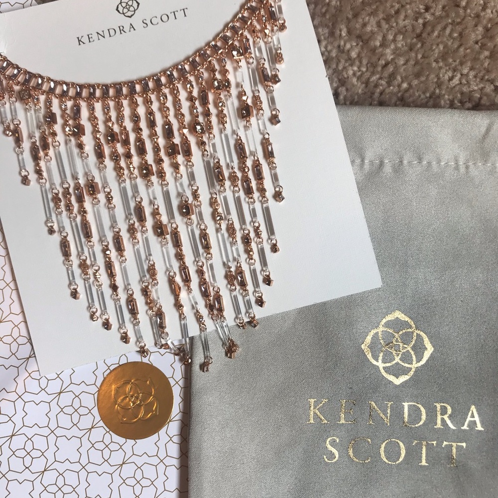 Kendra Scott Maxen Necklace Rose Gold Blush Mix